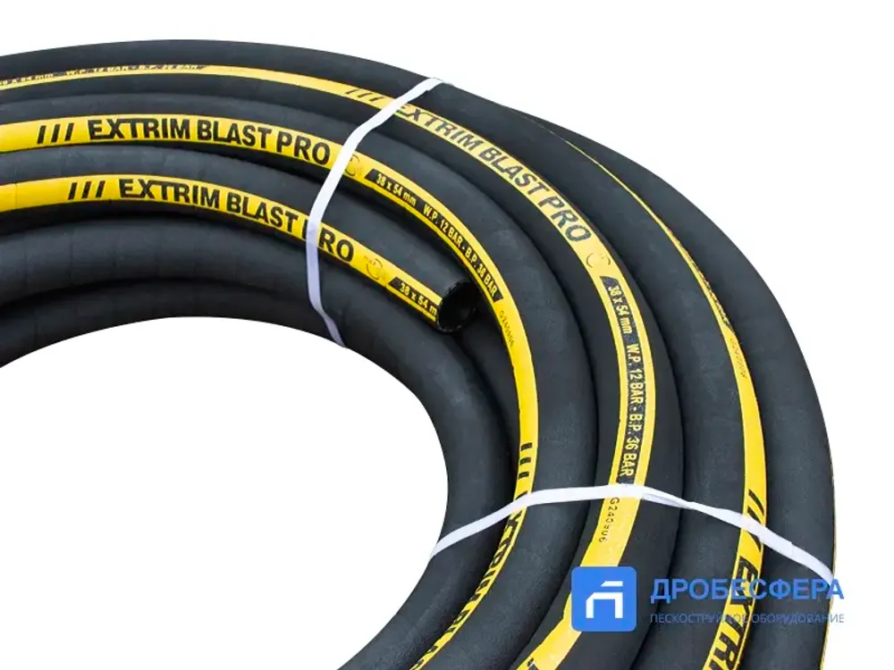 Рукав пескоструйный EXTRIM BLAST PRO P=12Бар DN 38х54 mm, 40м