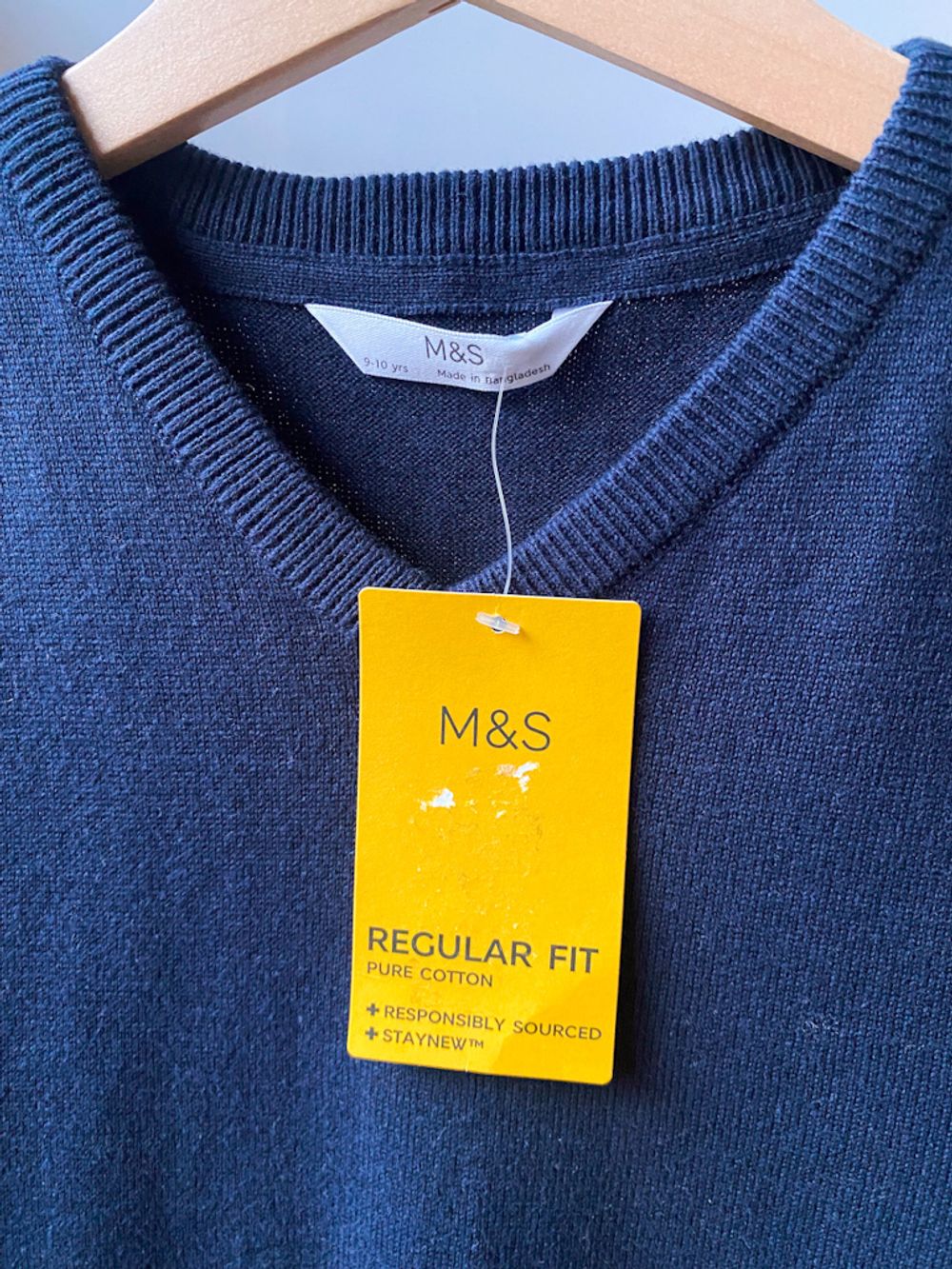 Новый хлопковый жилет M&S, 140