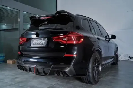 Карбоновый диффузор заднего бампера для BMW X3 G01 2018-2021 БМВ