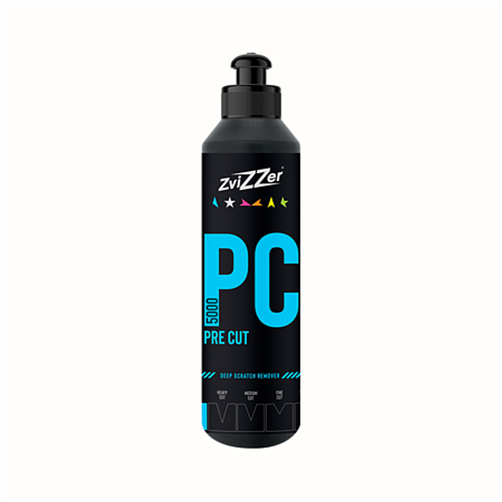Zvizzer Pre Cut 5000 Высокоабразивная полировальная паста  для удаления очень глубоких царапин, 250 мл ZV-ST00025010PC