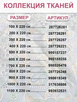 Отрез 100х220 см ткань для рукоделия "Бисер" Сказка перкаль