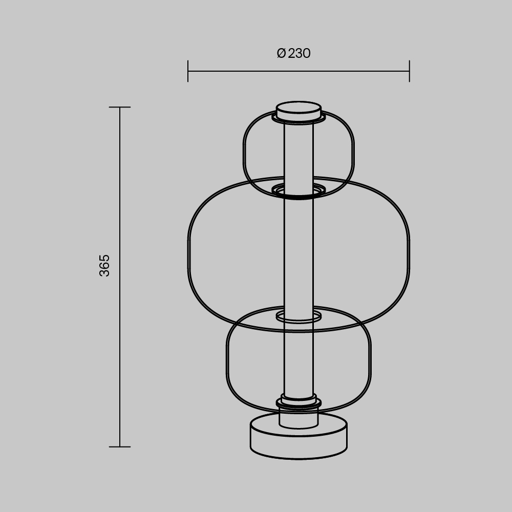 Настольная светодиодная лампа Maytoni Atmos MOD364TL-L15B3K