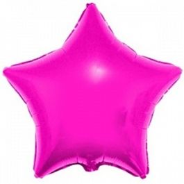Фольгированный шар Звезда Hot Pink 18"/45см