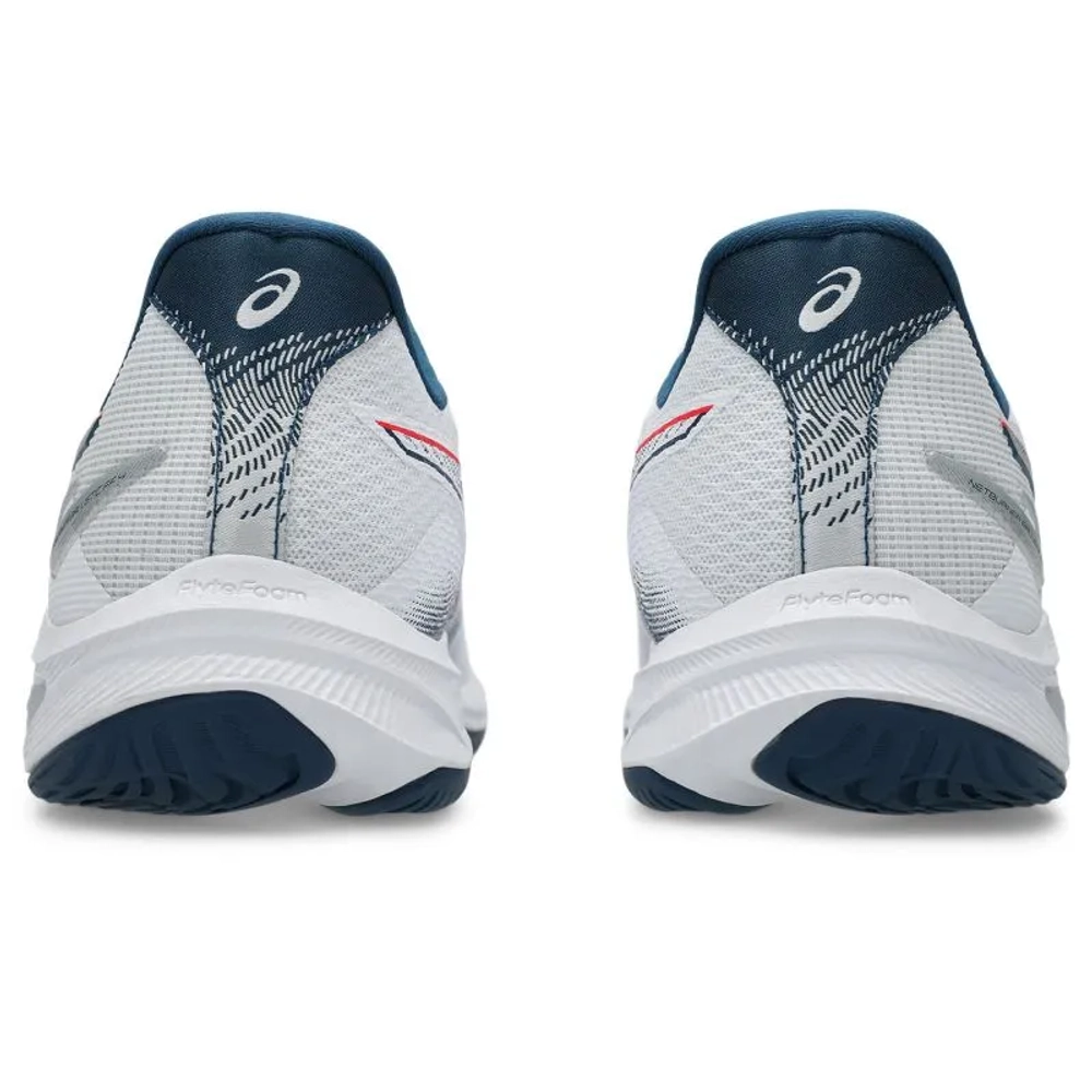 Мужские кроссовки для сквоша/бадминтона Asics Netburner Ballistic FF 4 - white/mako blue