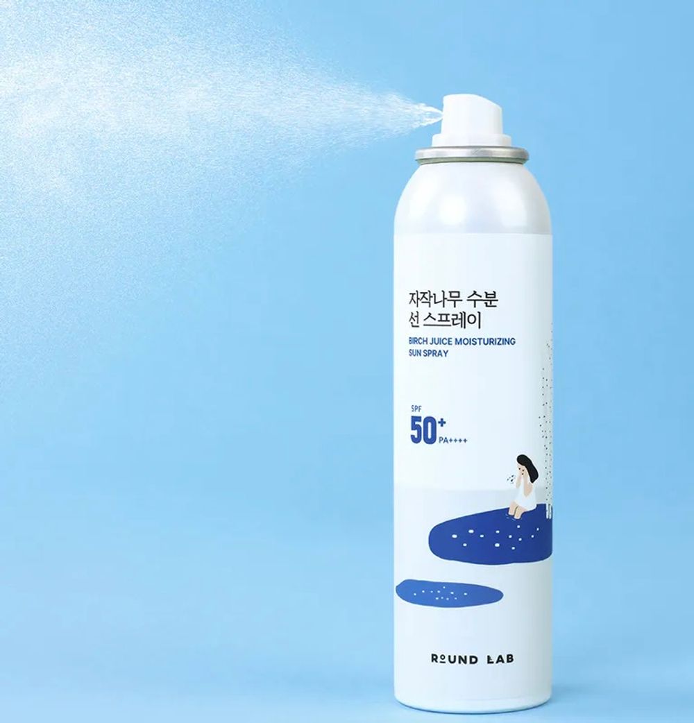 Солнцезащитный спрей Round Lab Birch Juice Moisturizing Sun Spray SPF50+ PA++++ 100 мл
