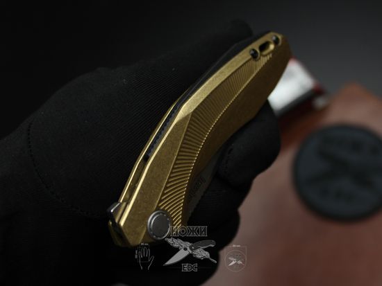 Складной нож KERSHAW Tumbler 4038BRZ c клинком из стали D2, рукоять Бронзовый сплав