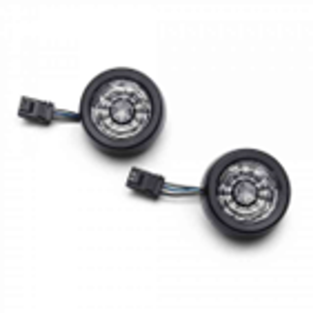 Rear Signature LED Turn Signal Inserts Red run/brake/turn Smoked lens Domestic '18-later FLSB