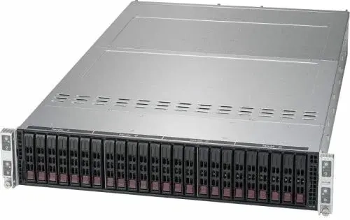 Серверная платформа 2U Supermicro SYS-2029TP-HC0R 4*node (2*LGA3647, C621, 16*DDR4 (2933), 6*SAS 12Gb/s, 6*2.5" SAS/SATA HS, 2*PCIE, VGA, 2*USB 3.0) 2