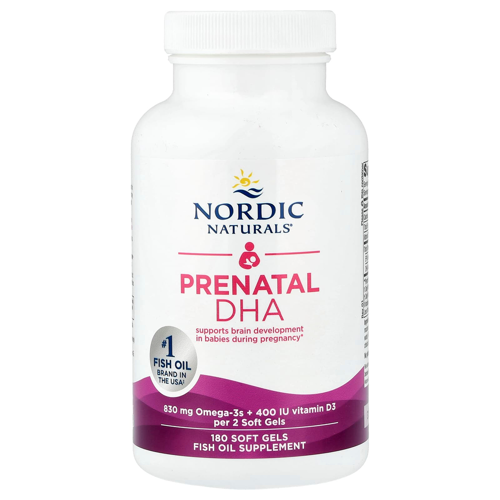 Nordic Naturals, пренатальная ДГК, 180 капсул