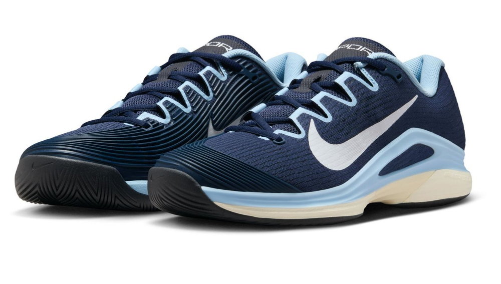 Мужские кроссовки теннисные Nike Zoom Vapor 12 - midnight navy/white/blue