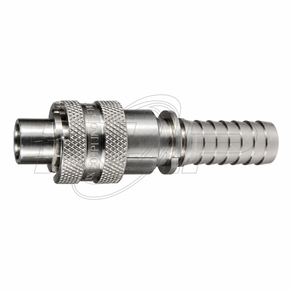 Быстроразъёмный ниппель Dixon N4S6-SS Dix-Lock N-Series, хвостовик под рукав 3/4″, AISI 316