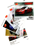 Вкладыши от жвачки Turbo 2014 Progum 6 штук без повторов