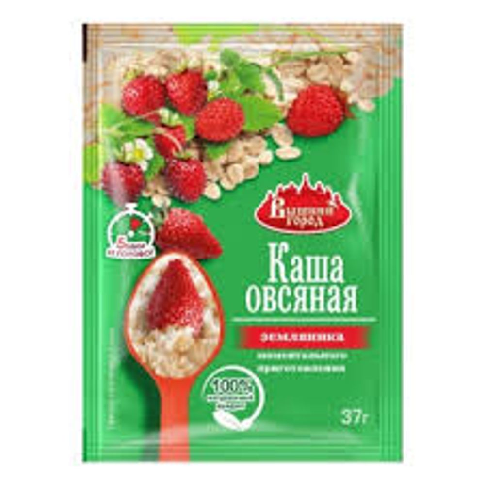 Каша овсяная "Вышний город" с земляникой, пак. 37г