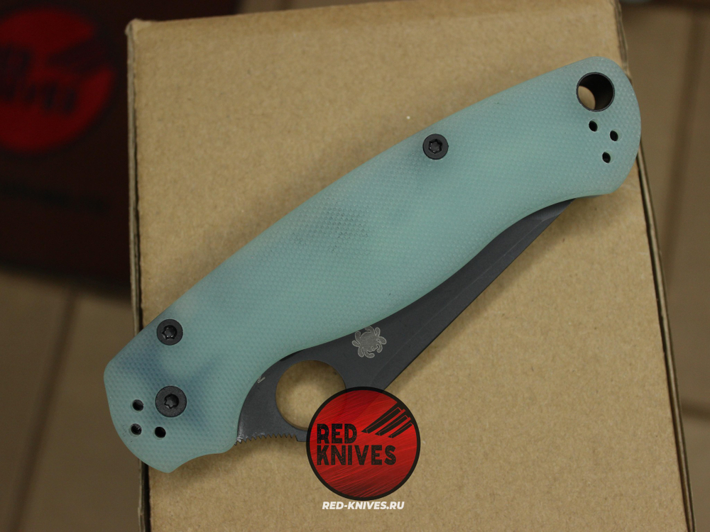 Нож Spyderco Paramilitary 2 Tanto G10 - натурал Г10 рукоять, черный клинок RK/483