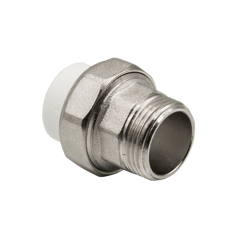 Муфта комб. разъемная, нар 20х3/4" EVER®  БЕЛЫЙ (Россия)