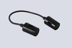Линейный коннектор с двойным фиксатором для гибкой магнитной системы Crystal Lux CLT 0.217 04 BL