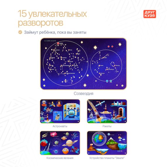Говорящая энциклопедия “ВСЕ О КОСМОСЕ” (Фабрика Друг Кузя) - фото: 5 Говорящая энциклопедия “ВСЕ О КОСМОСЕ” - фото: 5