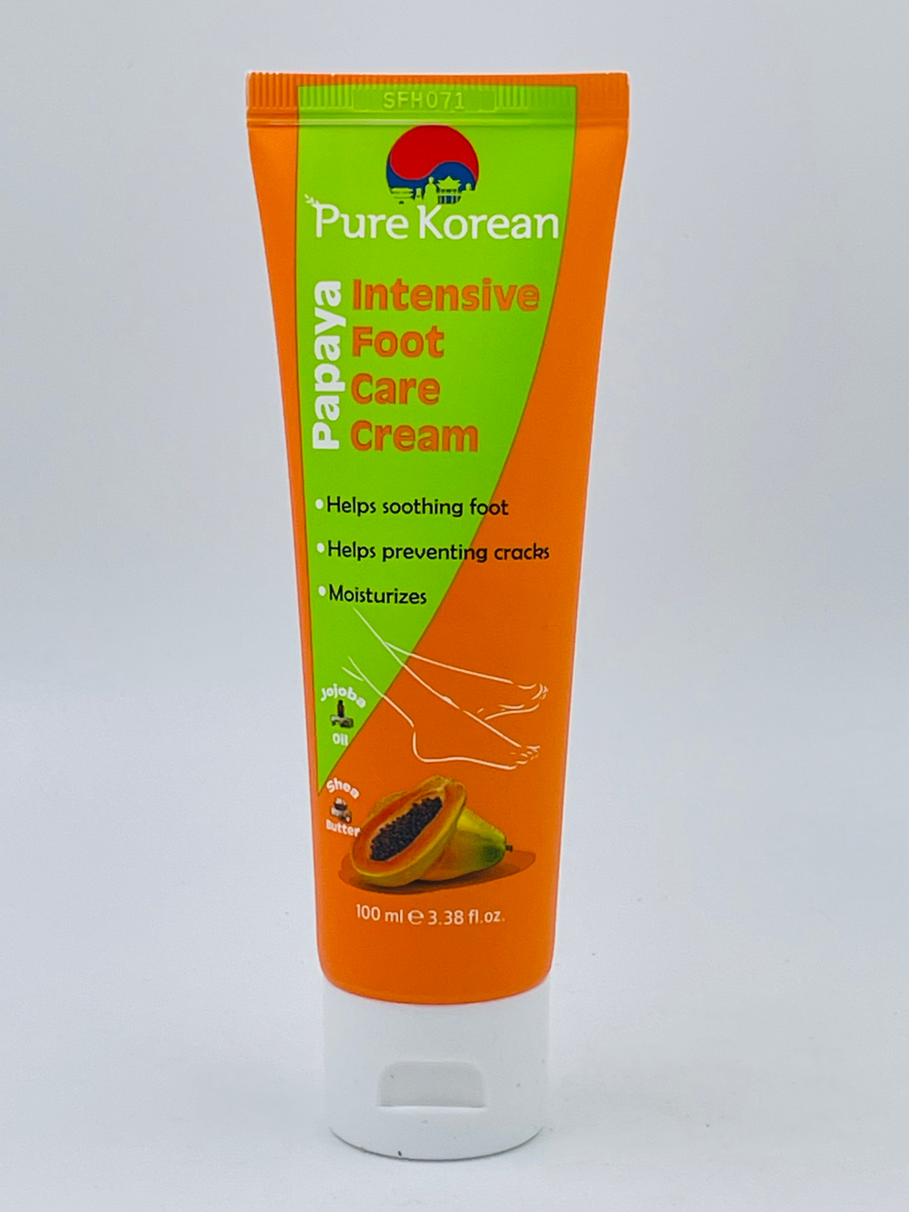 Крем для ног Pure Korean увлажняющий с экстрактом папайи, маслом ши и жожоба, 100 мл (Корея)