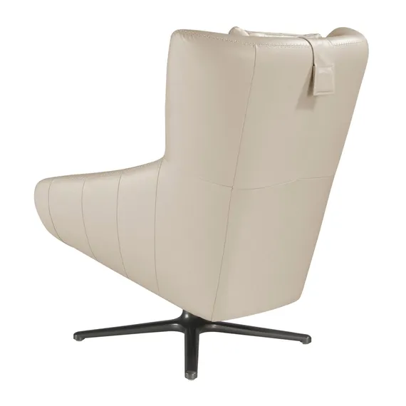 Крутящееся кресло Angel Cerda 5090, бежевая кожа