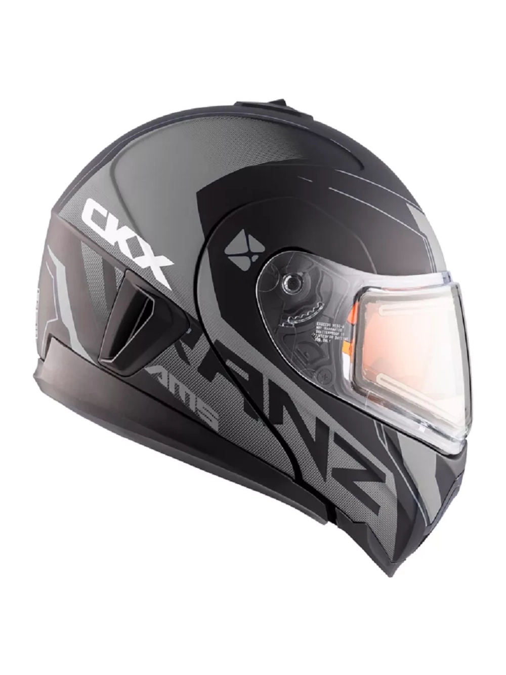 Шлем CKX TRANZ 1,5 Ams DL+EDL Caliber Matt grey S