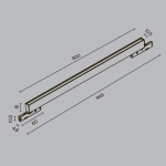 Трековый светильник Базис / Basis Levity 3000К 21Вт 100°, TR192-1-21W3K-B. TM Maytoni