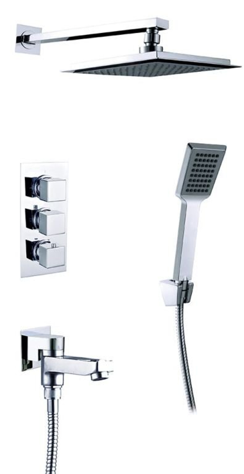 Душевой комплект Timo Tetra-Thermo SX-0199/00 chrome, 3-х режимная, хром