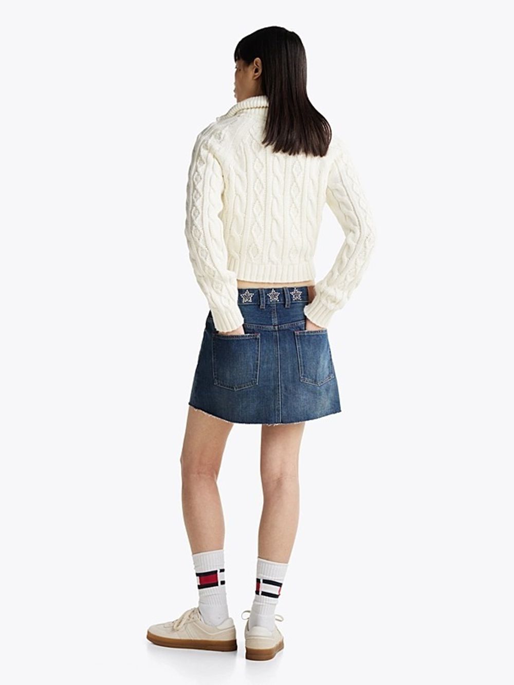 Юбка женская TOMMY JEANS STUDDED DENIM MINI S