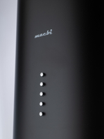 Вытяжка цилиндрическая пристенная MACBI B-TUBE39 (BLACK) черный, D150мм, 1200 м3/ч, пристенная, мотор 230Ватт, металл 39см, кнопочное управление