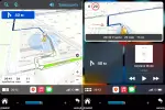 Магнитола в 10" рамку с вертикальным монитором в стиле "Тесла" - Canbox H-Line Android 10, Быстрая, CarPlay, 4G SIM-слот