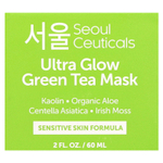 SeoulCeuticals, Ultra Glow, маска для красоты с зеленым чаем, 60 мл (2 жидк. унц.)