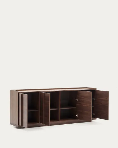 Комод Onix, 200х80х45 см, шпон дуба цвета орех