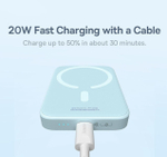 Внешний аккумулятор с магнитом повербанк Power Bank 6000mAh 20W MagSafe BASEUS
