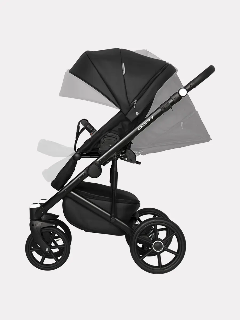 Коляска 2 в 1 Riko Basic Ozon 06 черный