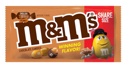 Драже M&M's English Toffe peanut