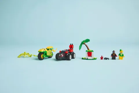 Конструктор LEGO Marvel 11198 Вращение и погоня за электромобилем-динозавром