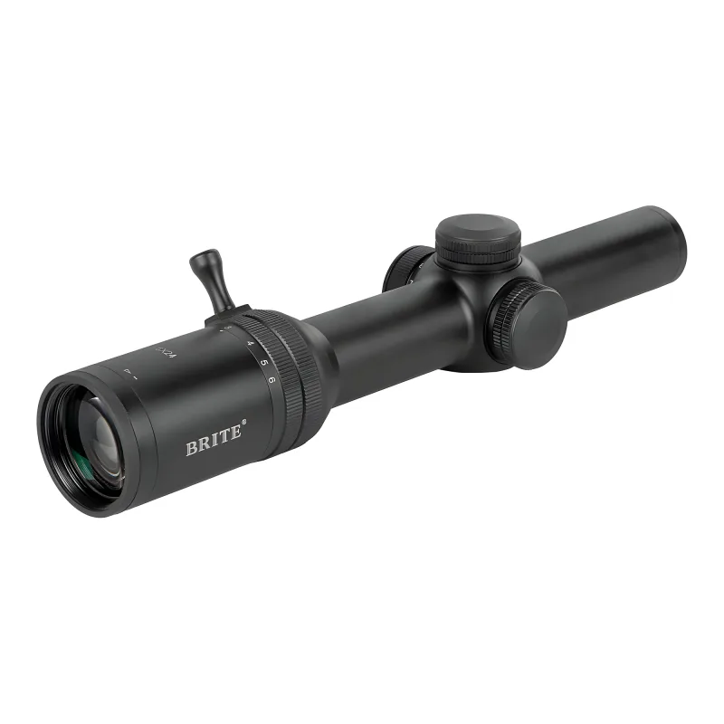 Прицел оптический BRITE LPVO 1-6X24 IR - вид со стороны окуляра без колец