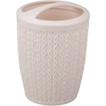 Подставка для зубных щеток "Вязаное плетение" (бежевый)