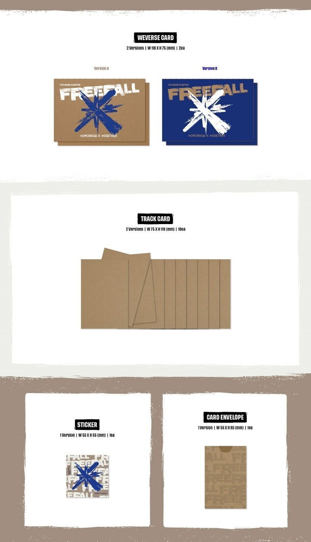 TXT - THE NAME CHAPTER : FREEFALL (Weverse Albums ver.| Version A)