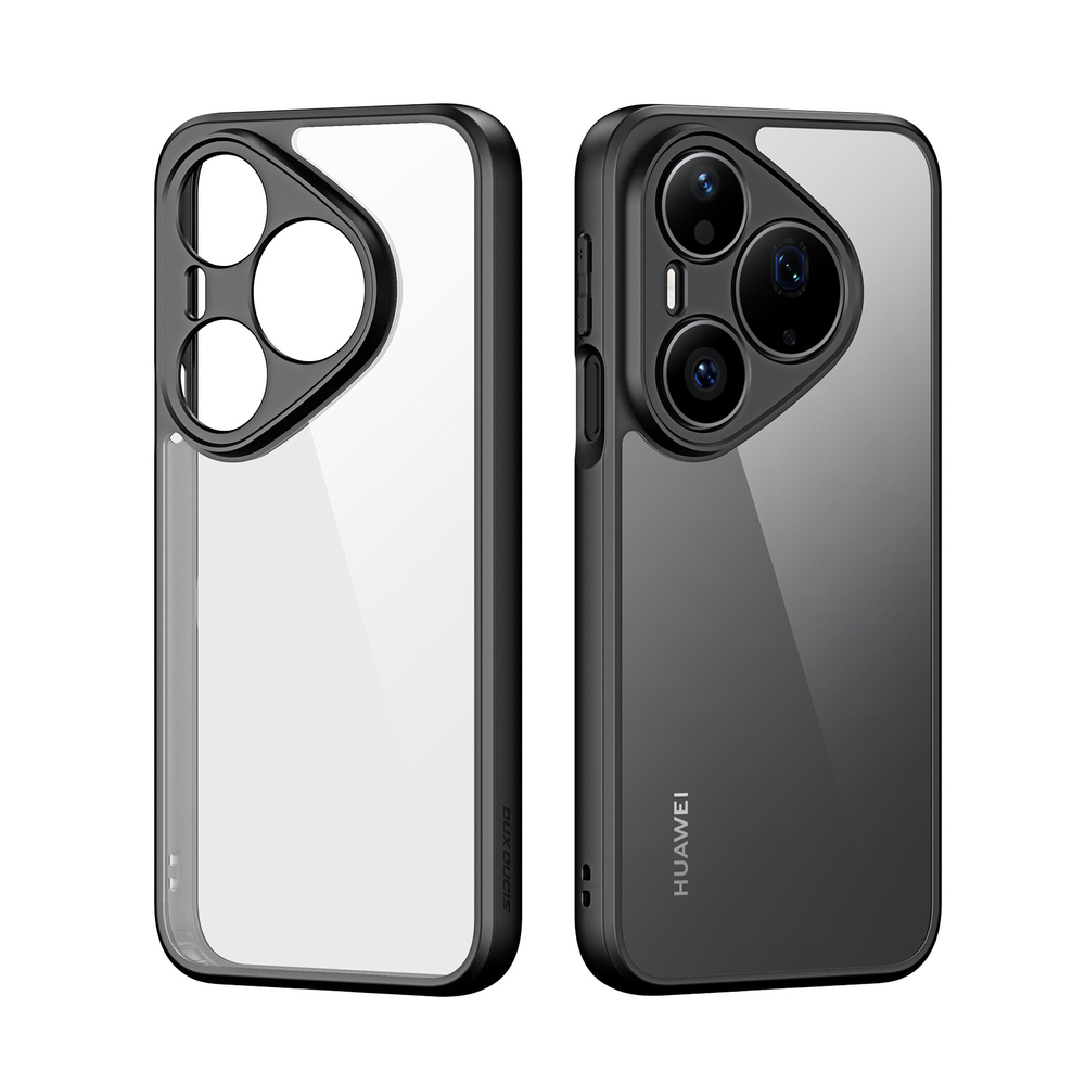 Чехол прозрачный с черными рамками для Huawei Pura 90 Pro, серия Aimo Series от Dux Ducis