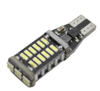 Светодиод 12-24V T15 (w16w) 30SMD 4014 БЕЛЫЕ CANBUS # T15-4014-30