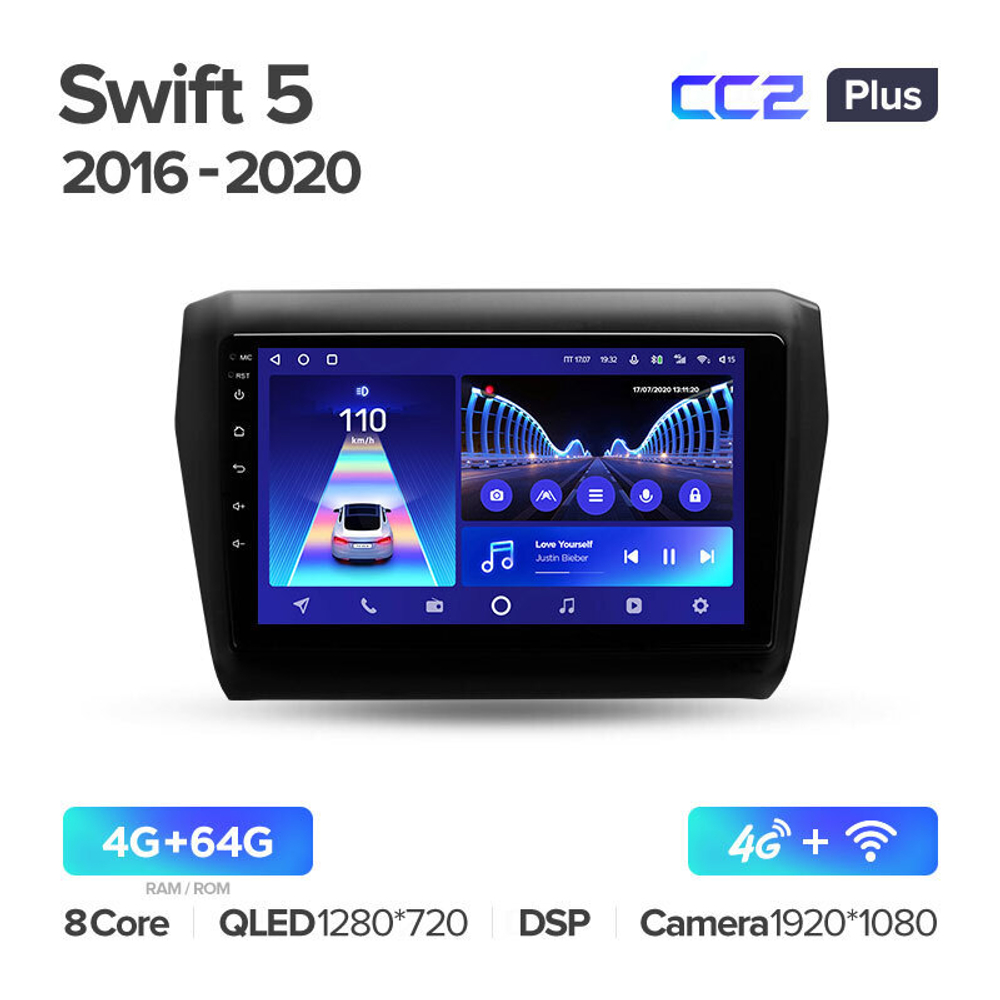 Teyes CC2 Plus 9" для Suzuki Swift 2016-2020