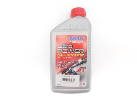 Масло 4т 20W50 синт Abro 1 л.