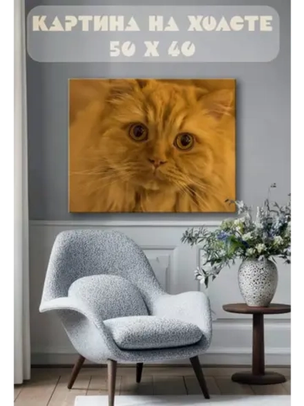Картина на стену 40 X 50 Кошка