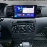 Магнитола для Toyota Corolla 120 2000-2007 (рамка черная с воздуховодами) - Teyes CC3 на Android 10, Быстрая, QLED, CarPlay, 4G SIM-слот