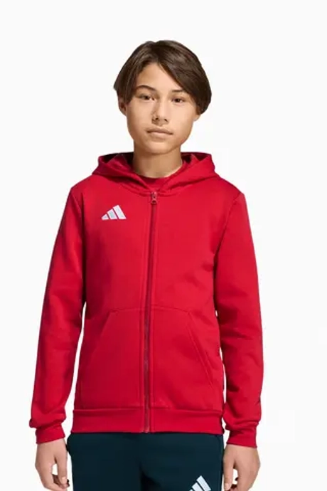 Кофта adidas Entrada 26 Sweat Full-Zip Junior - красный