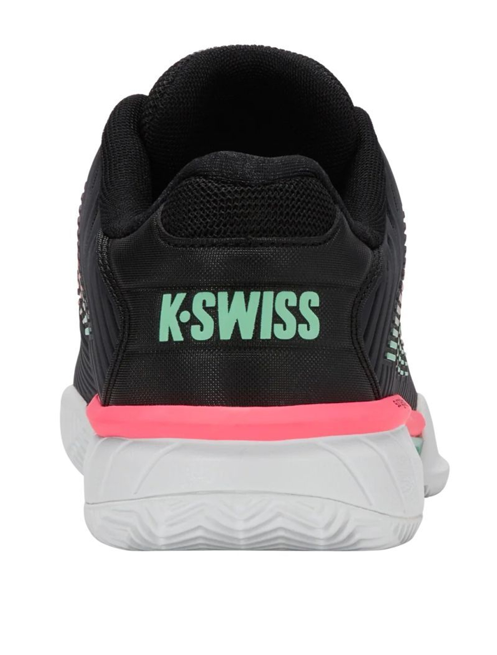 Женские Кроссовки теннисные K-Swiss Hypercourt Express 2 Clay - black/white/neon mint