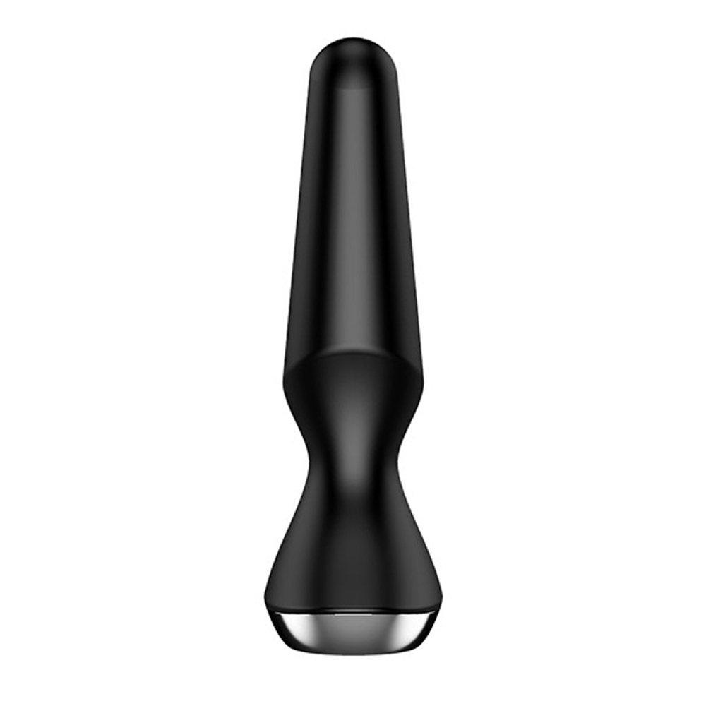 Черная анальная пробка 14см с вибрацией Satisfyer Plug-ilicious 2