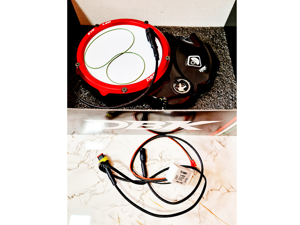 CCDVL06 DBK EVO LED CLEAR CLUTCH COVER (MTS 1260, DVL 1260, XDVL)