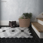 Equipe Scale Hexagon White Matt 10.7x12.4