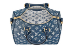 LOUIS VUITTON Unisex Speedy 25 Crossbody Hand Purse Denim Blue